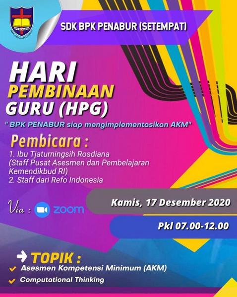 Hari Pembinaan Guru SDK BPK PENABUR Setempat