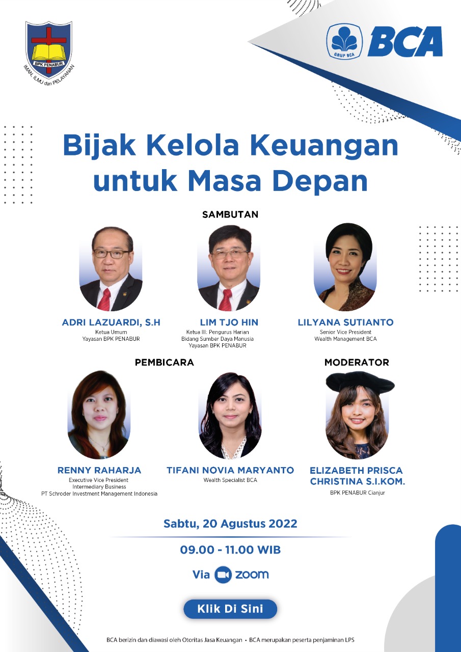 WEBINAR : BIJAK KELOLA KEUANGAN UNTUK MASA DEPAN