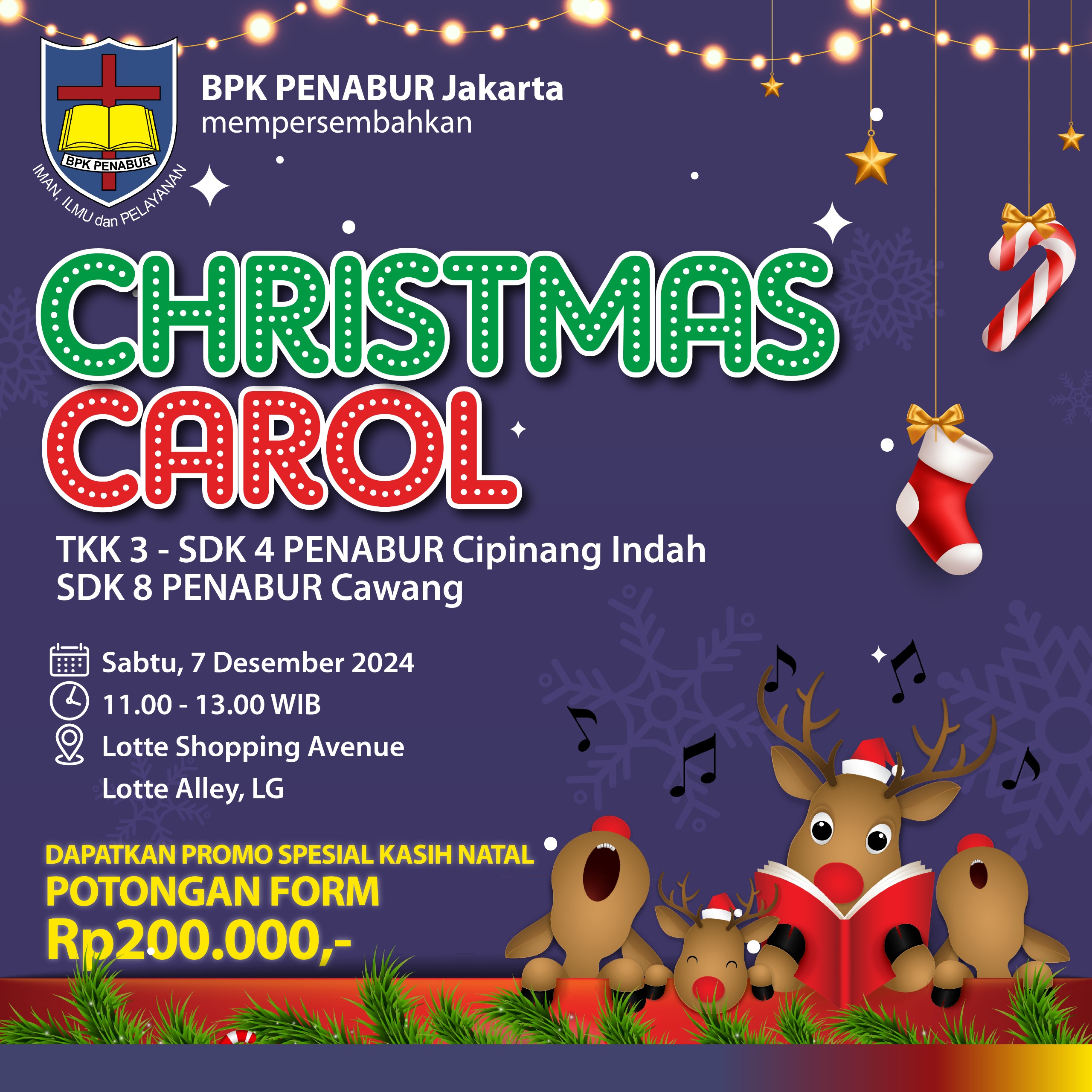 CHRISTMAS CAROL TKK 3 PENABUR - SDK 4 PENABUR - SDK 8 PENABUR