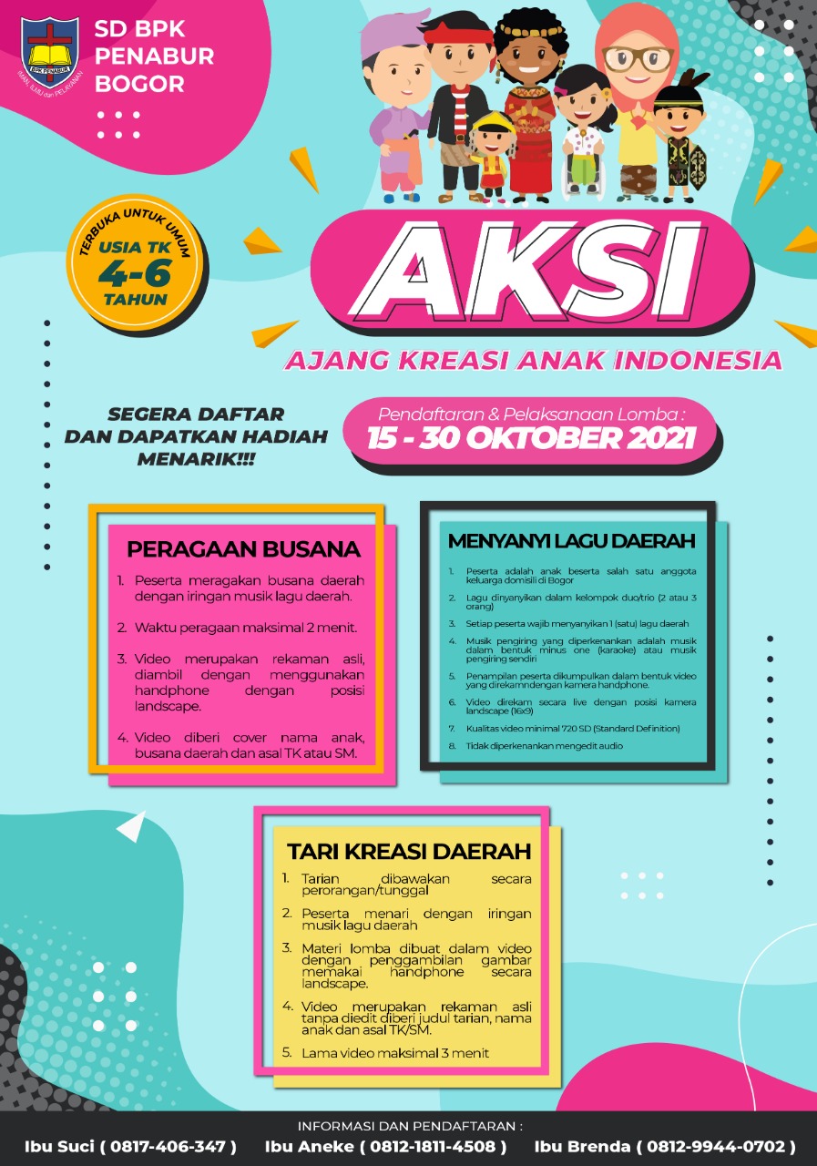 Ajang Kreasi Anak Indonesia SD BPK PENABUR Bogor