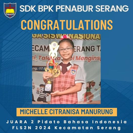 JUARA 2 PIDATO BAHASA INDONESIA FLS2N 2024 KECAMATAN SERANG