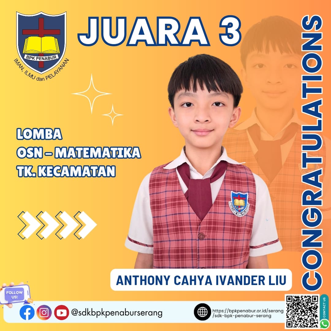 JUARA 3 OSN MATEMATIKA KECAMATAN KOTA SERANG